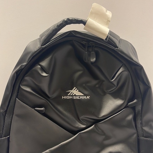 High Sierra Luna 17.6” Black Water Resistant Backpack w/ Padded Laptop Sleeve - Picture 3 of 7